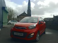 Used Kia Picanto 84 HP (61 kW) 2012 Red Hatchback