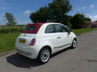 Used Fiat 500 Lounge 69 HP (50 kW) 2012 White Cabriolet