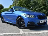 Used BMW 220 M Sport 190 HP (139 kW) 2017 Blue Cabriolet