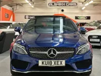 Used Mercedes C250 AMG Line Premium Plus 204 HP (150 kW) 2018 Blue Coupe