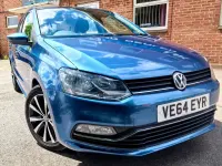 Used VW Polo SE 88 HP (64 kW) 2014 Blue Hatchback