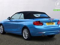 used BMW 218 2 SERIES CONVERTIBLE i SE 2dr [Nav] Step Auto [Automatically dimming rear view mirror,Electric front and rear windows with fingertip open/close,Electric adjustable heated door mirrors,Follow me home headlights,Multi-function controls for steering w