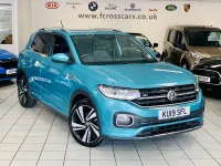 Used VW T-Cross R-line 115 HP (84 kW) 2019 Blue SUV
