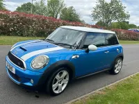 Begagnad Mini Cooper S Hatch 2008 Blå Halvkombi