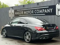 Used Mercedes CLA220 AMG line 177 HP (130 kW) 2018 Black Coupe