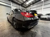 Used Mercedes CLA220 AMG line 177 HP (130 kW) 2018 Black Coupe