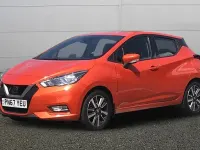 Used Nissan Micra Acenta 71 HP (52 kW) 2017 Orange Hatchback