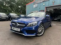 Used Mercedes C220 AMG Line Premium Plus 2017 Blue Cabriolet
