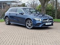 Used Mercedes A250 AMG line 218 HP (160 kW) 2021 Blue Hatchback