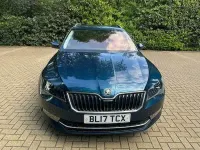 Used Skoda Superb 220 HP (161 kW) 2017 Blue Estate