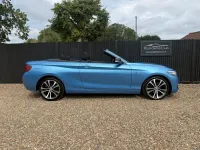 Used BMW 218 Comfort Edition 134 HP (98 kW) 2019 Blue Cabriolet