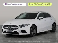 Used Mercedes A180 AMG line 116 HP (85 kW) 2021 White Hatchback
