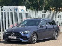 Used Mercedes C200 AMG line 2024 Blue Estate