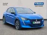 Used Peugeot e-208 Premium 100 kW (136 HP) 2022 Blue Hatchback