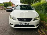 Used Seat Leon SE Technology 105 HP (77 kW) 2014 White Hatchback