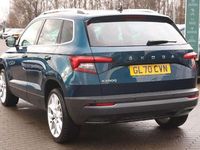 Used Skoda Karoq SE L 113 HP (83 kW) 2020 Petrol blue metallic SUV