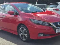 Used Nissan Leaf N-Connecta 110 kW (150 HP) 2021 Red Hatchback