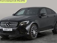 Used Mercedes GLC220 AMG Line Premium 170 HP (125 kW) 2018 Black Coupe
