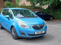 Used Vauxhall Meriva 130 HP (95 kW) 2011 Blue MPV
