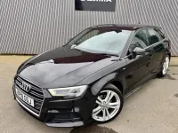Used Audi A3 S-Line 116 HP (85 kW) 2019 Black Sedan