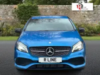 Begagnad Mercedes A200 AMG Line Premium 2017 Blå Halvkombi
