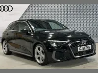 Used Audi A3 S-Line 147 HP (108 kW) 2021 Black Sedan