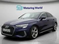Begagnad Audi A3 S-Line 150 HK (110 kW) 2022 Blå Sedan