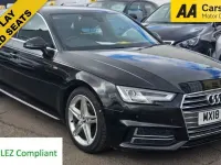 Used Audi A4 S-Line 150 HP (110 kW) 2018 Black Sedan