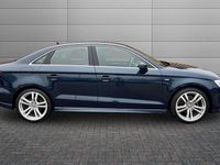 Used Audi A3 S-Line 150 HP (110 kW) 2019 Cosmos blue Sedan