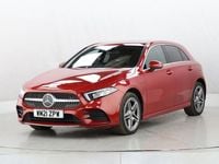 Used Mercedes A250 AMG line 218 HP (160 kW) 2021 Red Hatchback