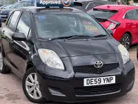 Used Toyota Yaris 101 HP (74 kW) 2009 Black Hatchback