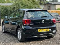 Used VW Polo SE 93 HP (68 kW) 2018 Black Hatchback