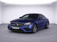 Used Mercedes E220 AMG line 194 HP (142 kW) 2019 Blue Coupe