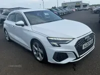 Used Audi A3 e-tron S-Line 2022 White Hatchback