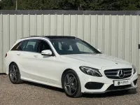 Used Mercedes C220 AMG Line Premium Plus 167 HP (122 kW) 2015 White Estate