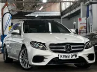 Begagnad Mercedes E220 AMG Line Premium 2018 Vit Kombi