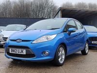 Used Ford Fiesta Zetec 94 HP (69 kW) 2012 Blue Hatchback
