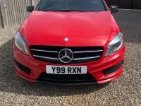 Begagnad Mercedes A180 AMG 2015 Röd Halvkombi