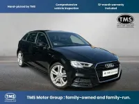Used Audi A3 Sportback S-Line 150 HP (110 kW) 2018 Black Hatchback