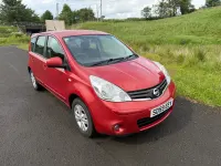 Used Nissan Note Acenta 88 HP (64 kW) 2009 Red Hatchback
