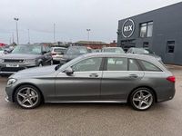 Begagnad Mercedes C220 AMG line 2017 Grå Kombi