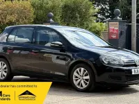 Used VW Golf VI Match 103 HP (75 kW) 2011 Black Hatchback