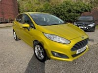 Used Ford Fiesta Zetec 2013 Yellow Hatchback