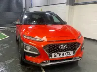Gebraucht Hyundai Kona Premium 177 PS (130 kW) 2019 Orange SUV