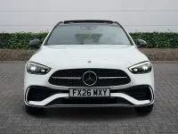 Used Mercedes C300e AMG Line Premium Plus 2026 Solid colour polar white Estate