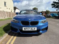 Used BMW 218 M Sport 136 HP (100 kW) 2017 Blue Cabriolet
