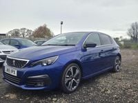 Used Peugeot 308 GT-line 130 HP (95 kW) 2018 Blue Hatchback