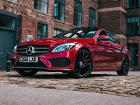 Used Mercedes C220 AMG line 2016 Red Sedan