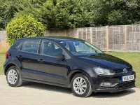 Used VW Polo SE 75 HP (55 kW) 2016 Black Hatchback