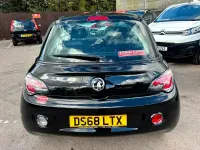 Used Vauxhall Adam 68 HP (50 kW) 2018 Black Hatchback